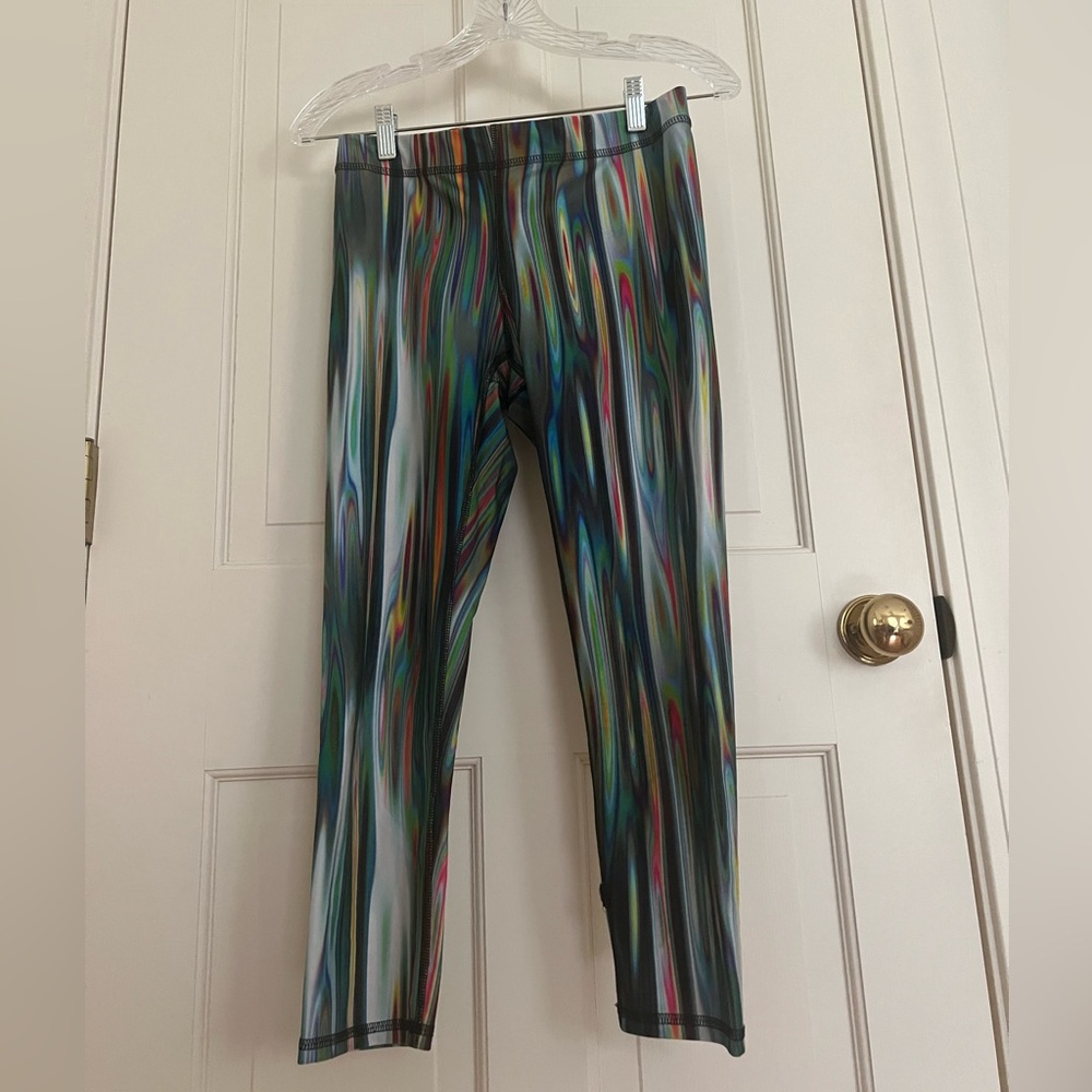 Terez Rainbow Metal Performance Capri Leggings
